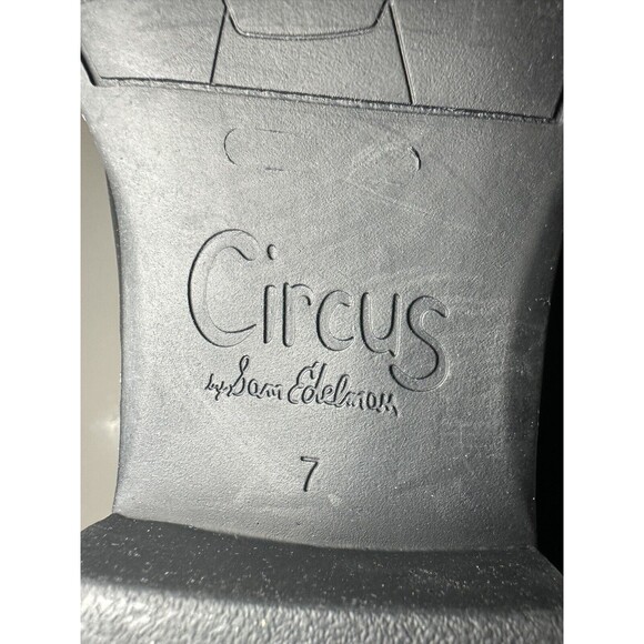 SAM EDELMAN CIRCUS Tall Black Leather Riding Boots Women's SIZE 7‎ - Picture 9 of 13